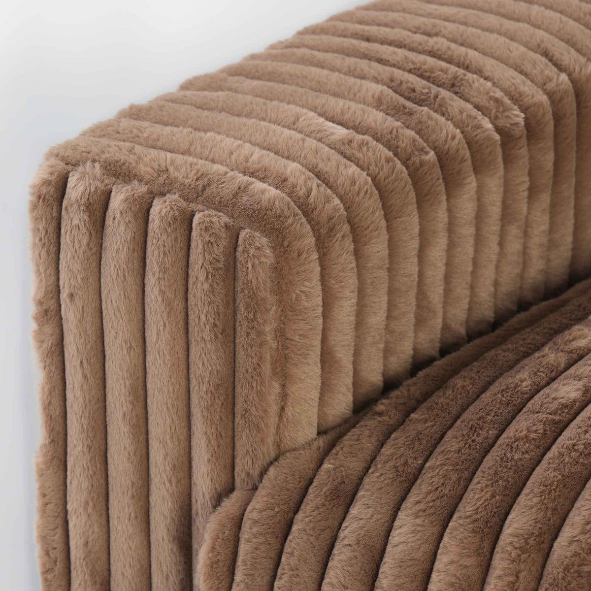 Sky Cloud Pro Sectional Sofa, Plush Comfort Plush Fabric Loveseats 2-Seaters, Brown