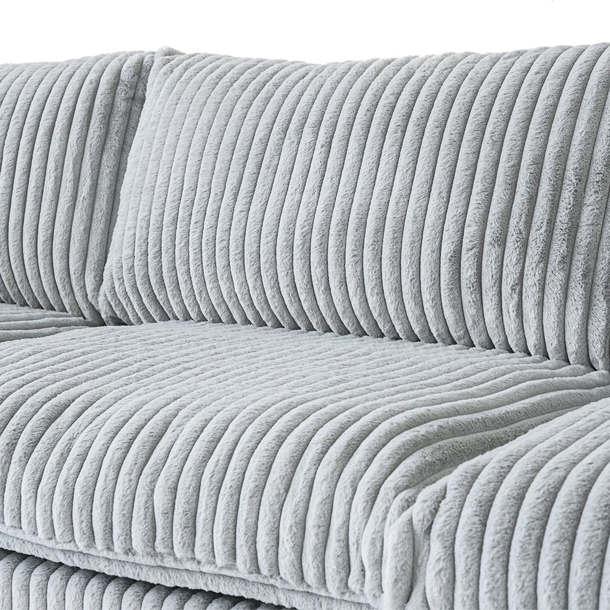 Sky Cloud Pro Sectional Sofa, Plush Comfort Plush Fabric Loveseats 2-Seaters