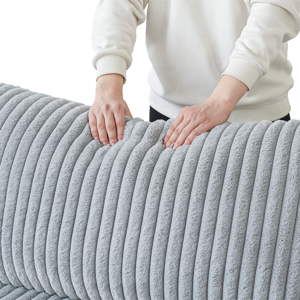 Sky Cloud Pro Sectional Sofa, Plush Comfort Plush Fabric Loveseats 2-Seaters