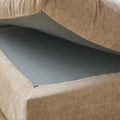 Sky Modular Track Arm Sectional Cloud Sofa, Skin-Friendly Washable Deep Seat V-Shaped Corner Sectional Sofa, Khaki