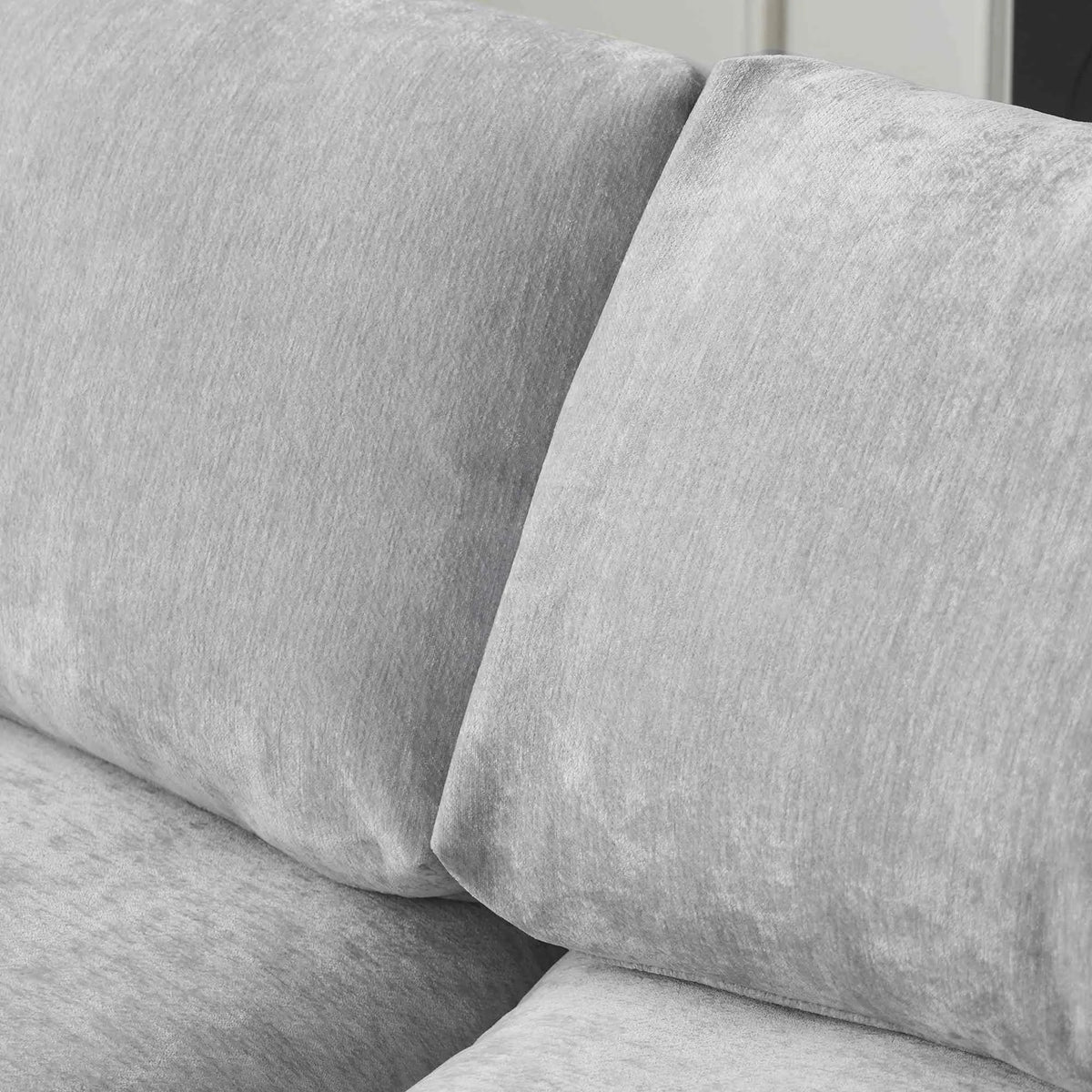 Sky Modular Track Arm Sectional Cloud Sofa, Skin-Friendly Washable Deep Seat V-Shaped Corner Sectional Sofa, Light Grey