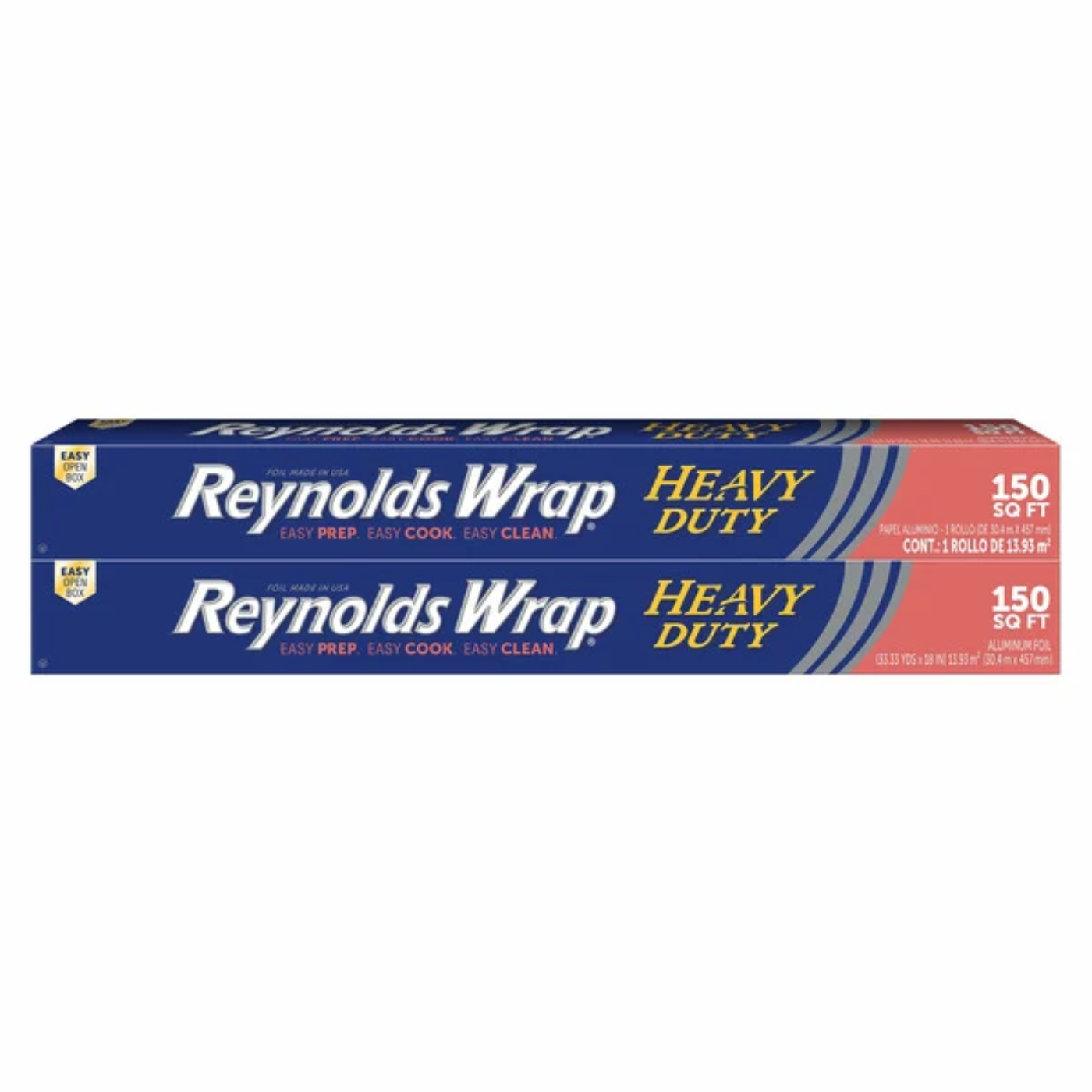 Reynolds Wrap Heavy Duty Aluminum Foil, 18" 150 SQ FT, 2-count