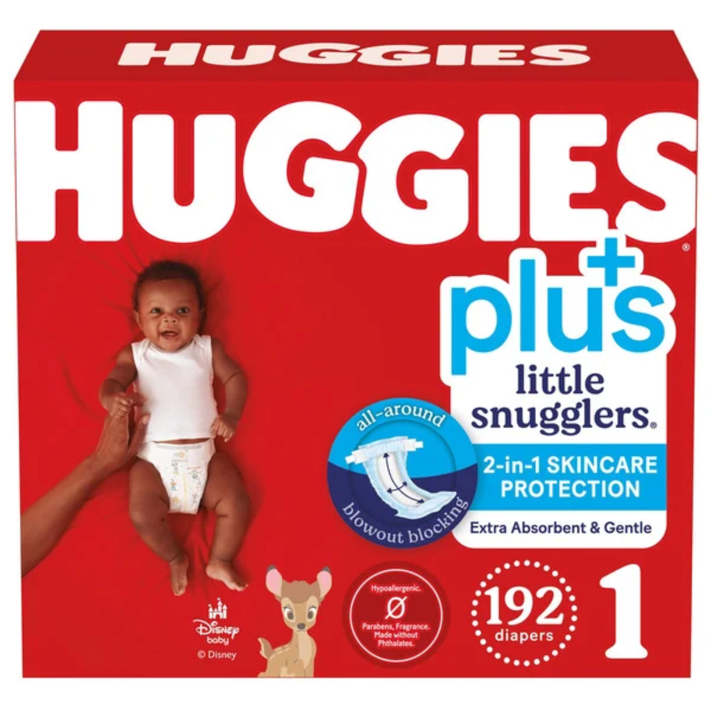 Huggies Little Snugglers Plus Diapers Size 1, 192-count