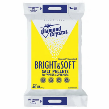 Diamond Crystal Salt Pellets For Water Softeners, 40 lbs