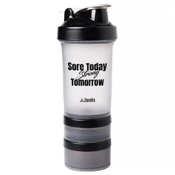 Zornits™ Gym Shaker Bottle with Storage