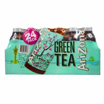 AriZona Green Tea, Ginseng and Honey, 16 fl oz, 24-count