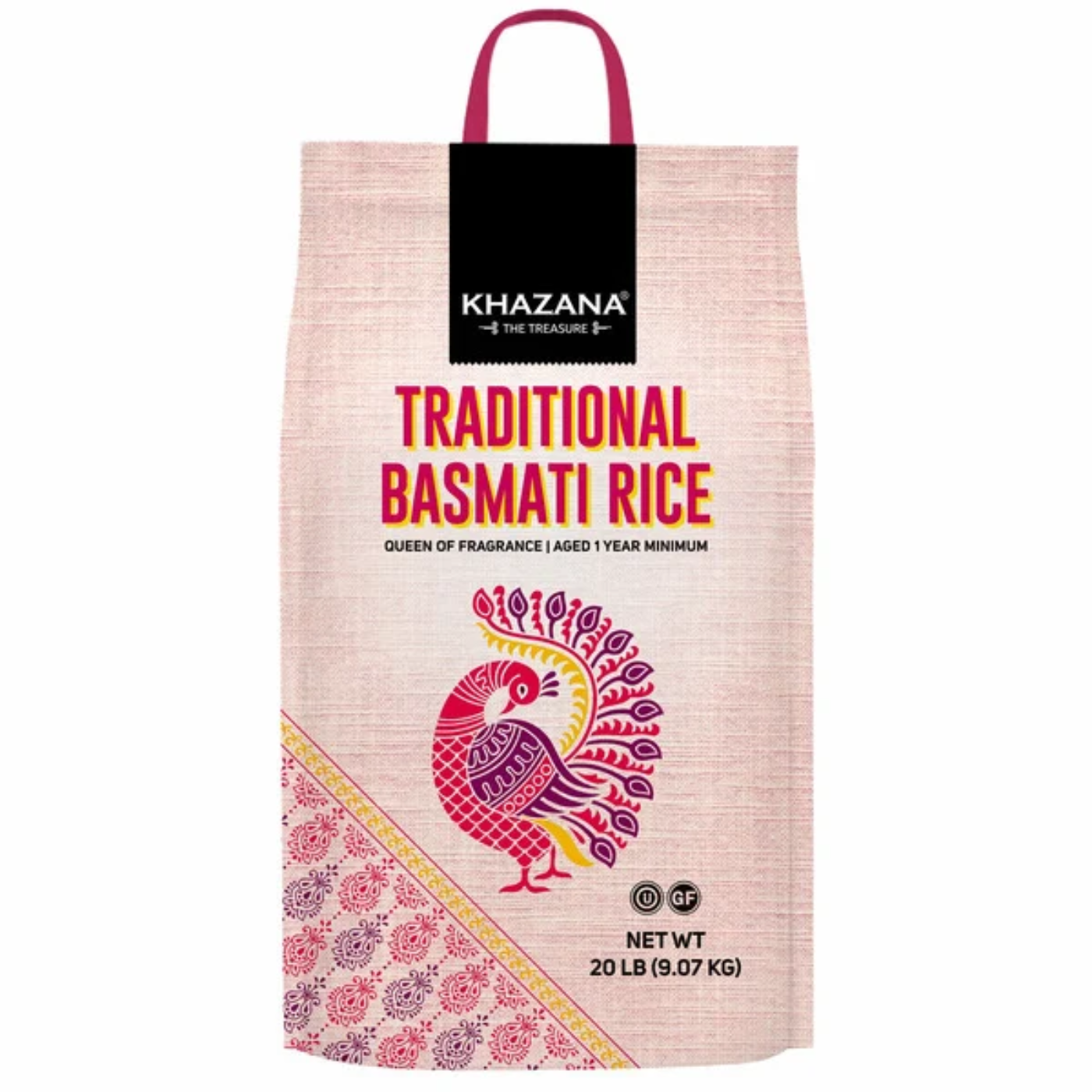 Khazana Traditional Basmati Rice, 20 lbs