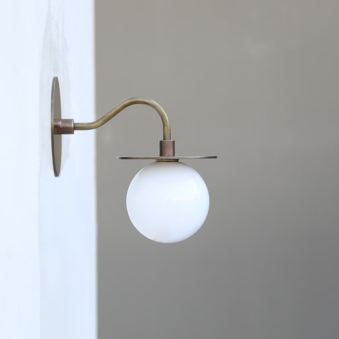 Stilnovo Style Brass Sputnik One Light Wall Sconce