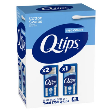 Q-Tips Cotton Swabs 2 is-pack, Total 1500-count