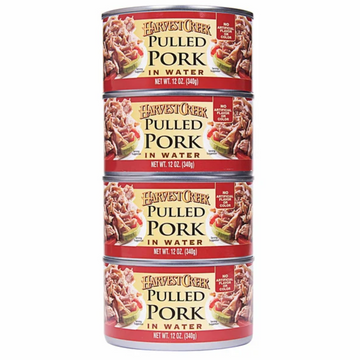 Harvest Creek Pulled Pork In Water, 12 oz, 4 count