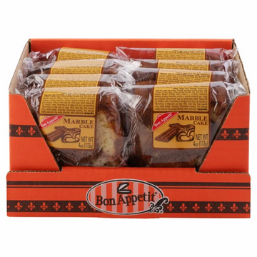 Bon Appetit Marble Cake Slice, 4 oz, 8-count