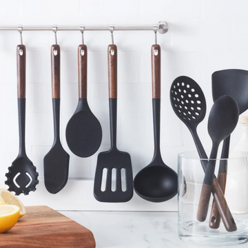 Miu 8-Piece Silicone Utensil Set, Assorted Colors