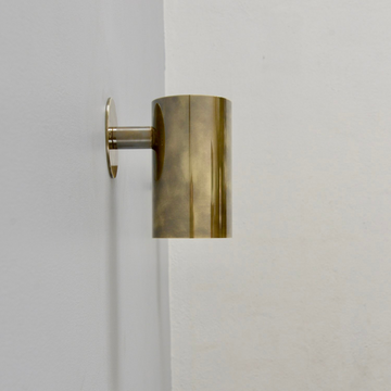 One-Light Mid-Century Modern Stilnovo Style Brass Wall Sconce