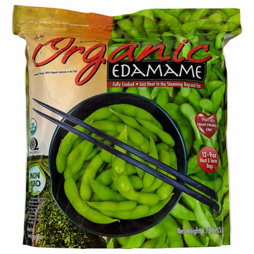 Globalinx Foods Organic Edamame, 9 oz, 12-count