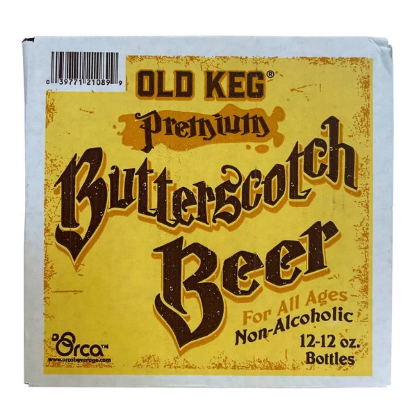 Old Keg Premium Butterscotch Beer, 12 oz, 12-count
