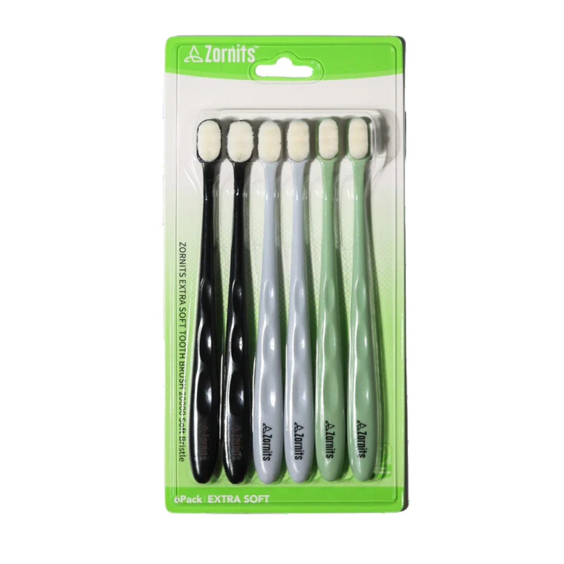 Toothbrushes for Sensitive Gums (6 Pack) - Zornits