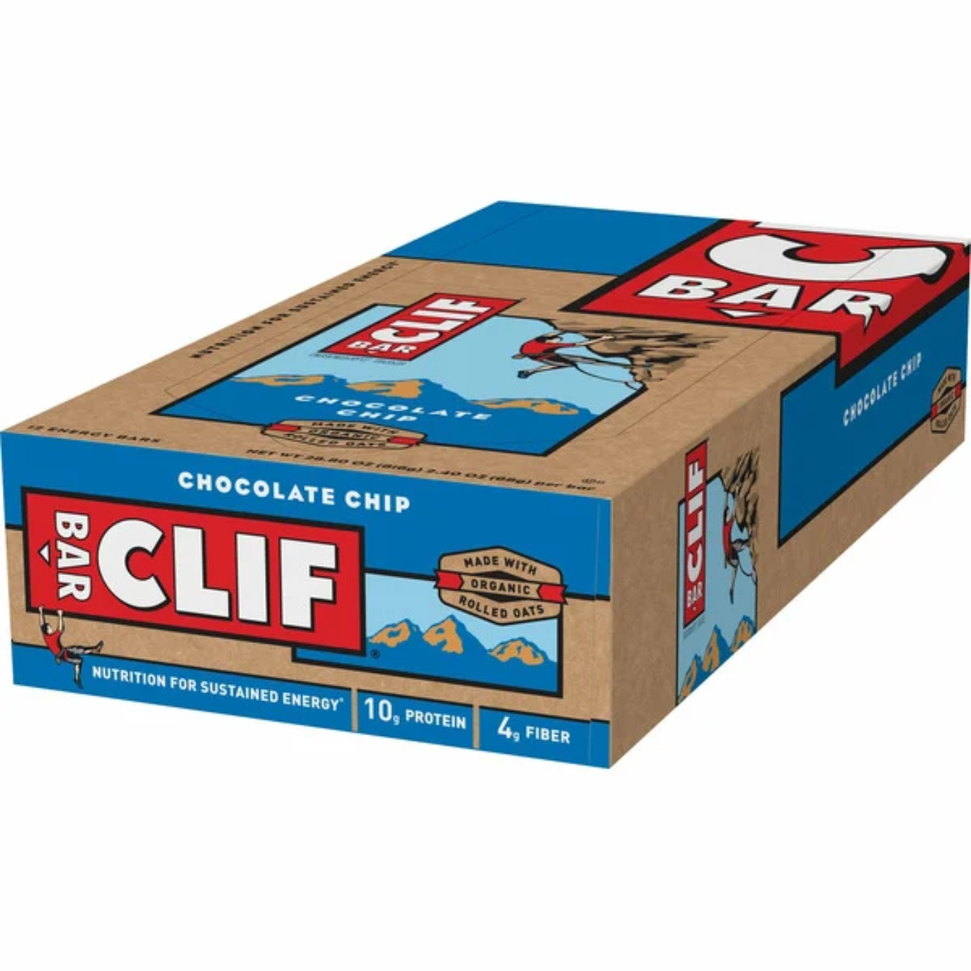 Clif Bar, Chocolate Chip, 2.4 oz, 12 count