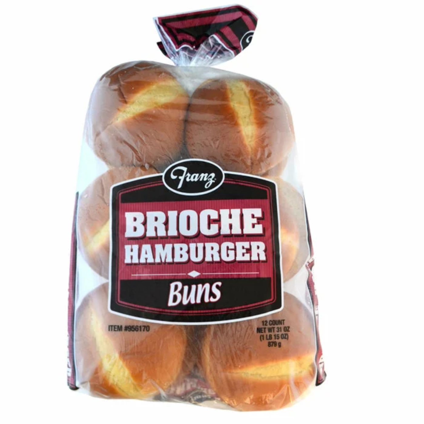 Franz Hamburger Buns, Brioche, 12-count