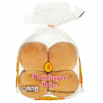 Grandma Sycamore's Hamburger Buns, 16 CT/ 36 OZ