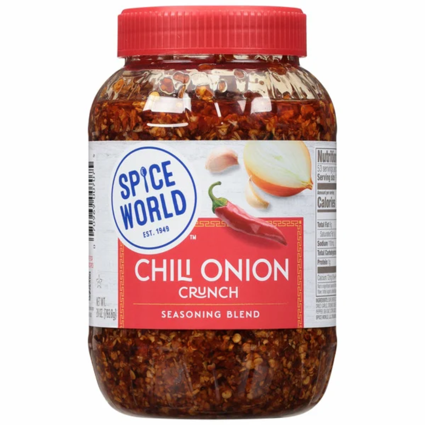 Spice World Chili Onion Crunch, 28 oz