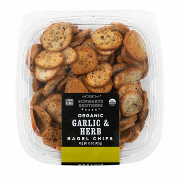Schwartz Brothers Organic Garlic & Herb Chips, 15 oz