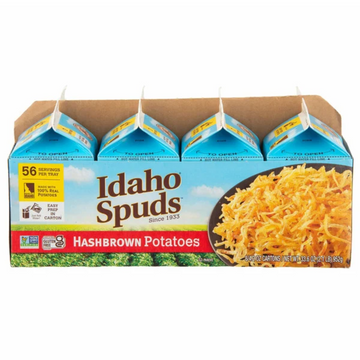 Idaho Spuds Golden Grill Hashbrown Potatoes, 4.2 oz, 8-count