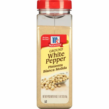 McCormick White Ground Pepper, 18 oz
