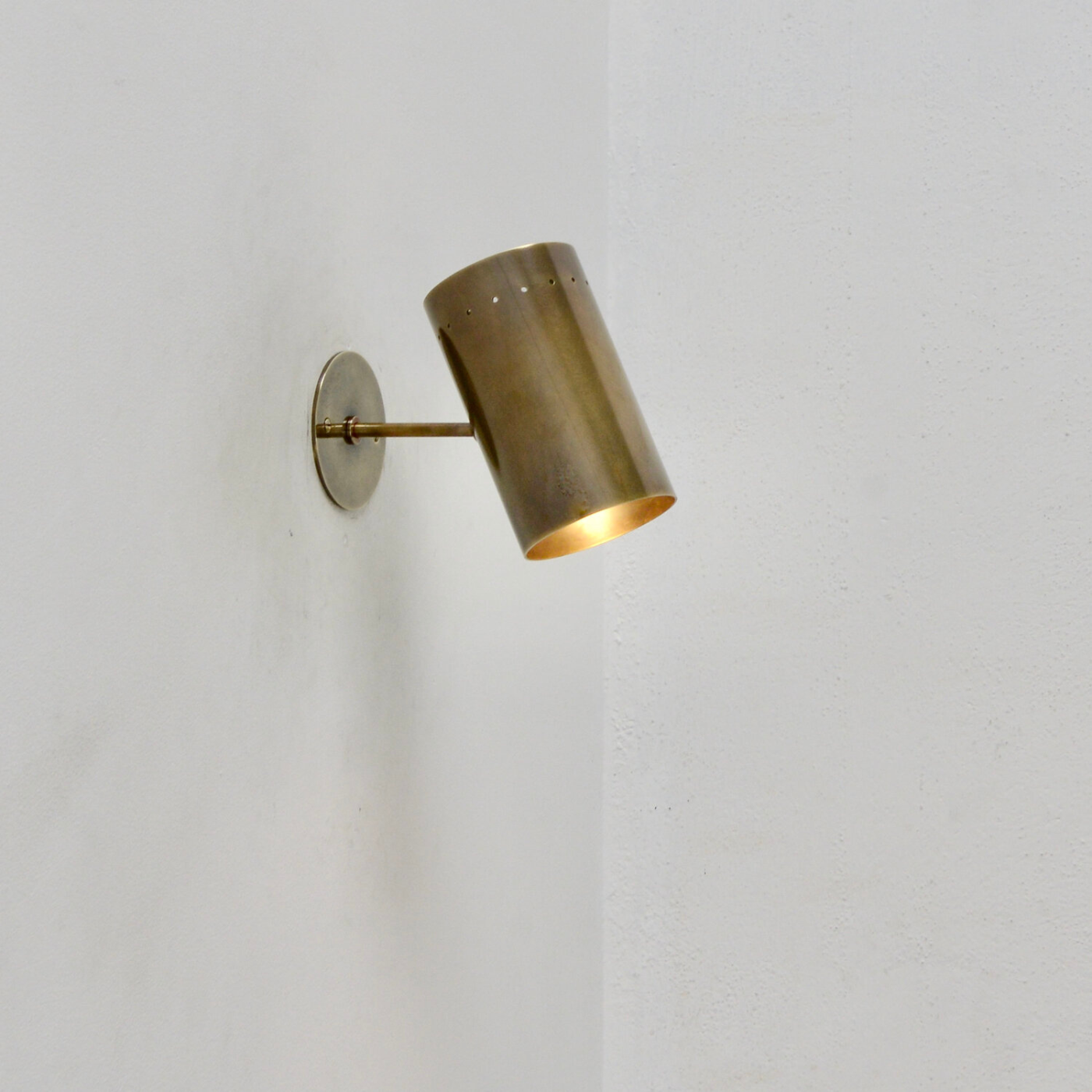 Mid-Century Modern Brass Wall Sconce