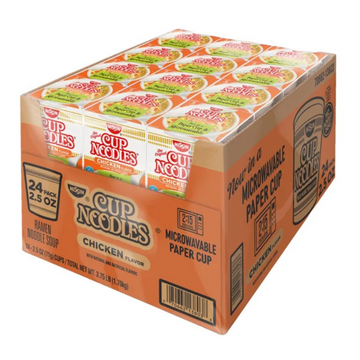 Nissin Cup Noodles, Chicken, 2.5 oz, 24-count