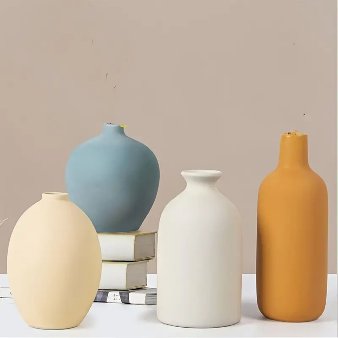 Set of 4 Small Ceramic Vases - Zornits