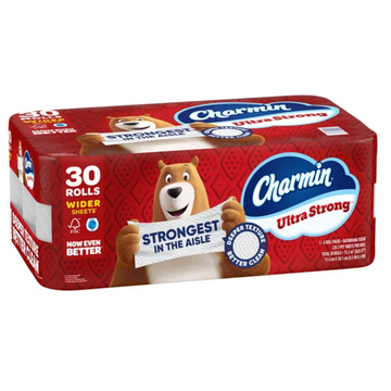 Charmin Ultra Strong Bath Tissue, 2-Ply, 220 Sheets, 30 Rolls