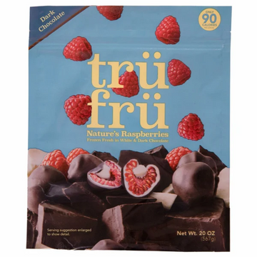 Tru Fru Whole Raspberries, Dark Chocolate, 20 oz