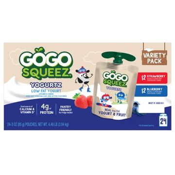 Gogo Squeez Yogurtz, Variety Pack, 24-count