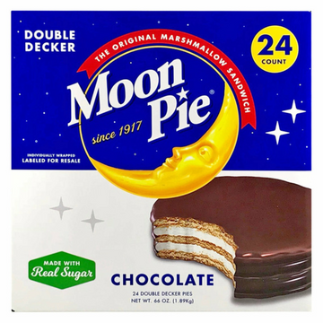 Chattanooga Moon Pie Double Decker Pies, Chocolate, 2.75 oz, 24 count