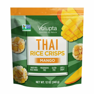 Volupta Mango Thai Rice Crisps, 12 oz