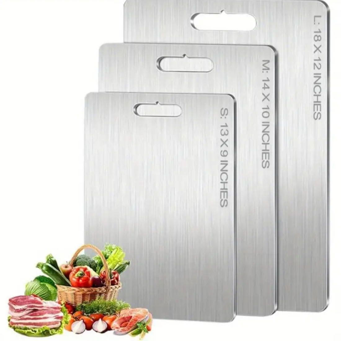 Double-Sided Stainless Steel Cutting Board - Zornits