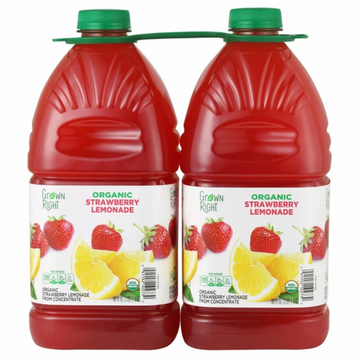Grown Right Organic Strawberry Lemonade, 96 fl oz, 2-count