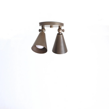 Mid-Century Italian Style Brass Wall Sconce – Dual Spotlight Design