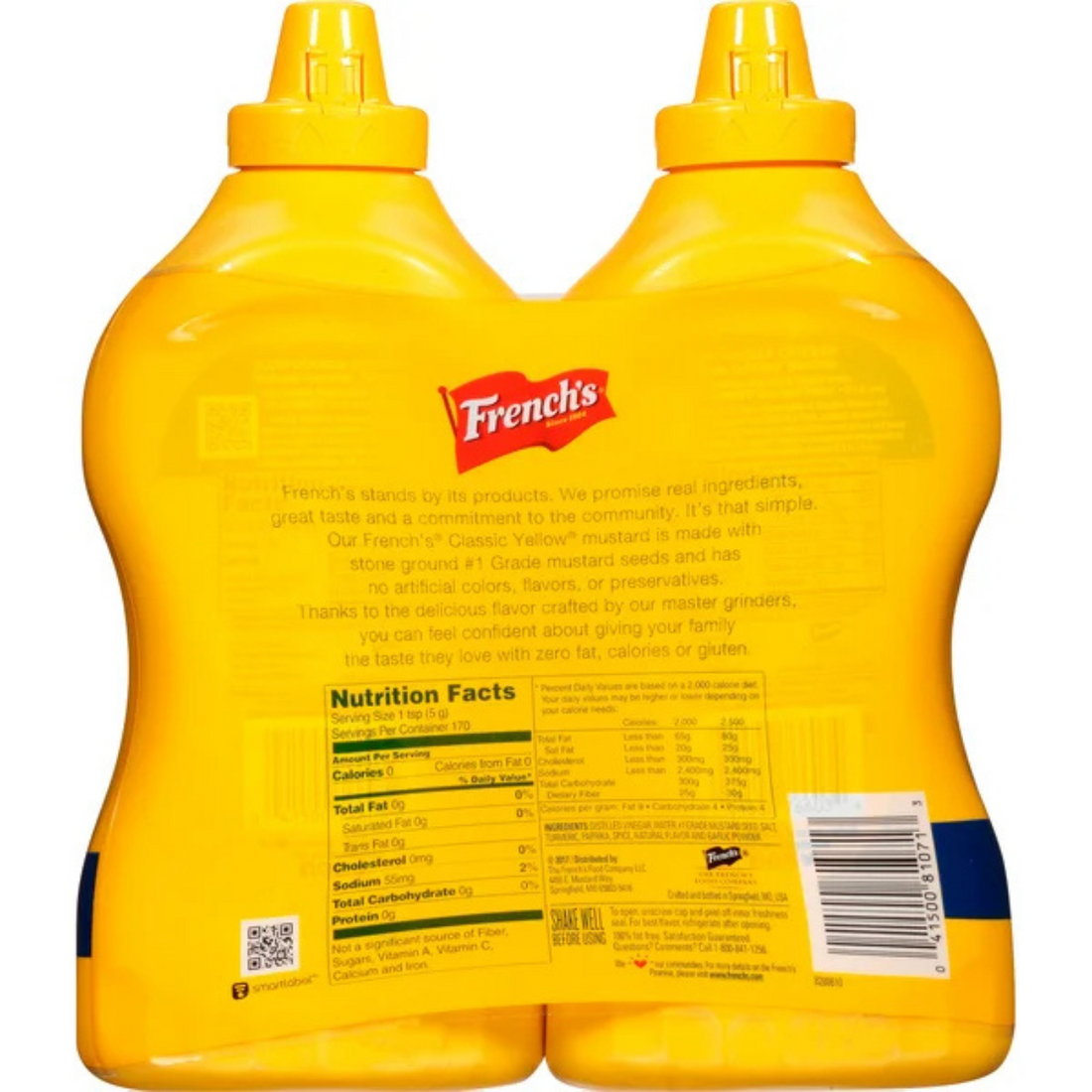 French's, Classic Yellow Mustard, 30 oz, 2-count