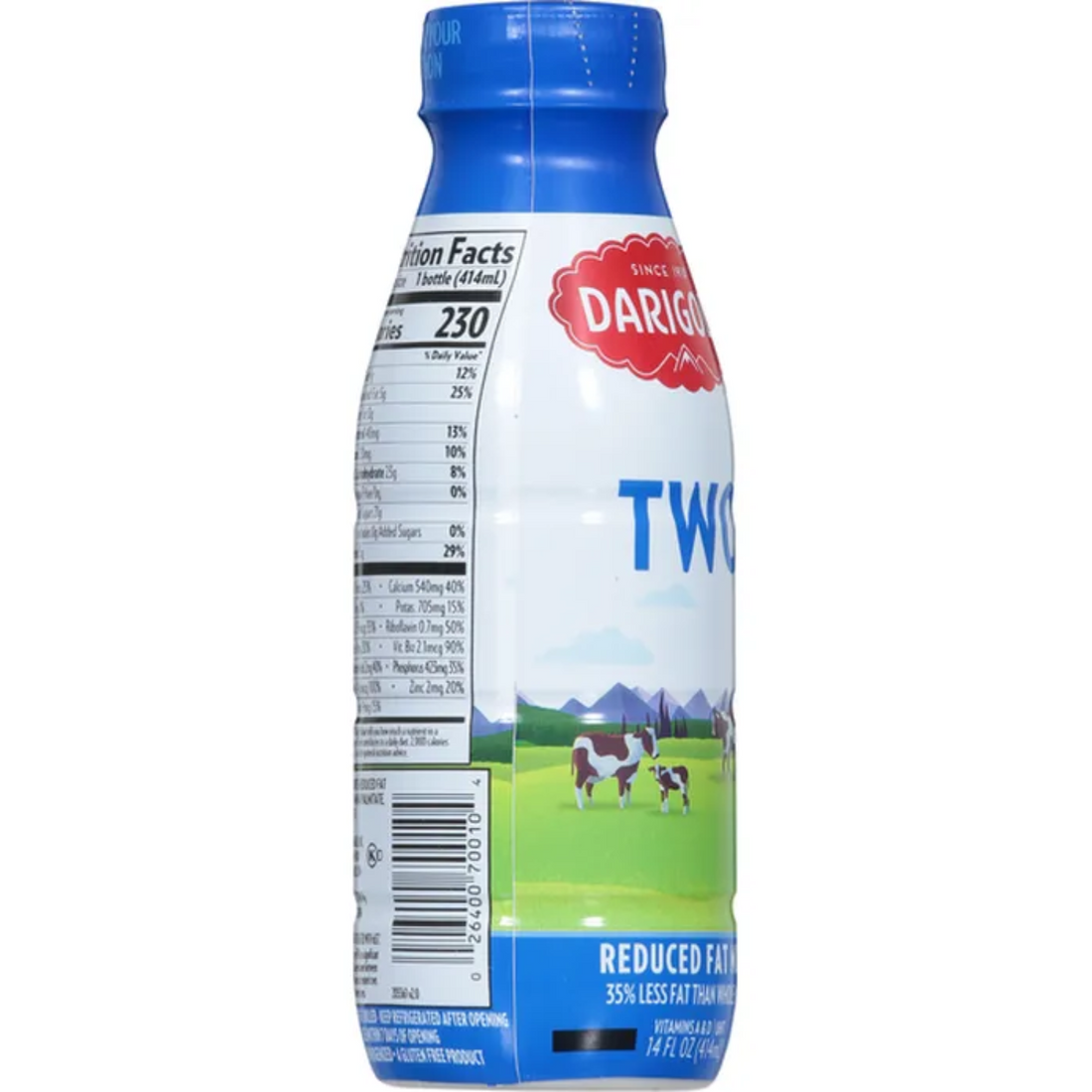 Darigold 2% Milk, 14 fl oz, 12-Counts