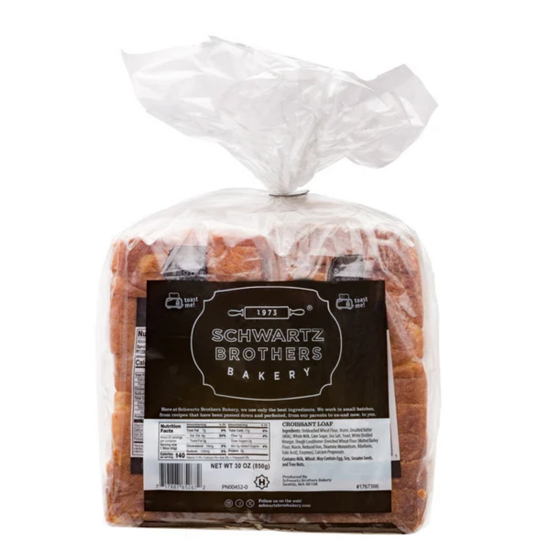 Schwartz Brothers Croissant Loaves, 15 oz, 2-count