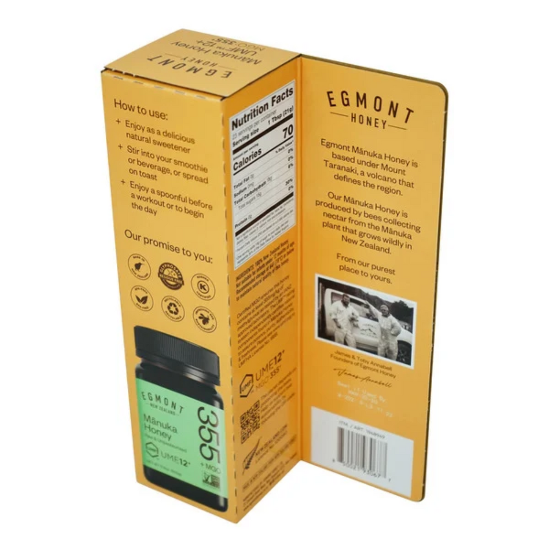 Egmont Honey Rich and Creamy Manuka Honey, UMF 12+, 17.6 oz