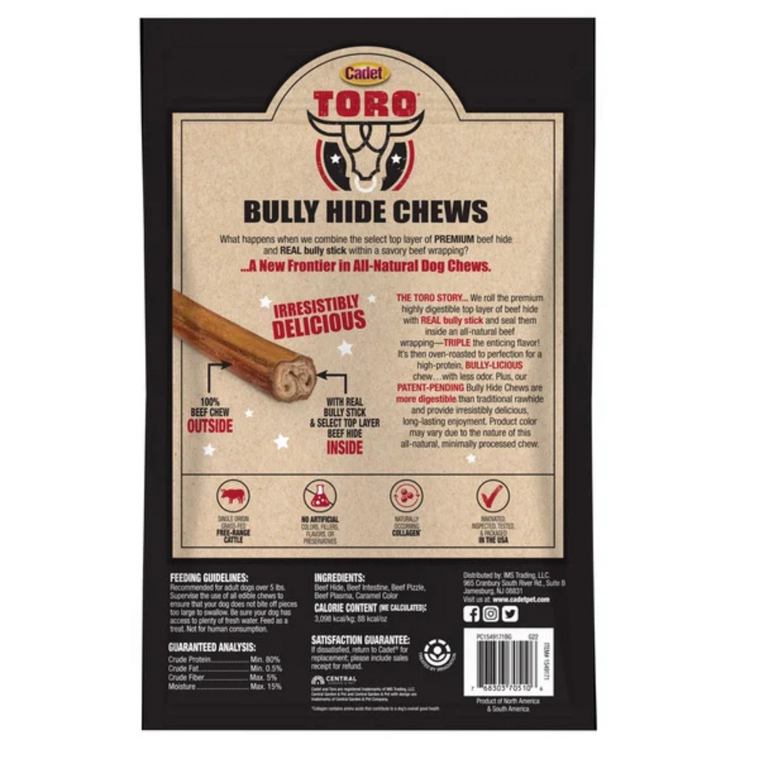 Toro Bully Hide Chews, 12-count