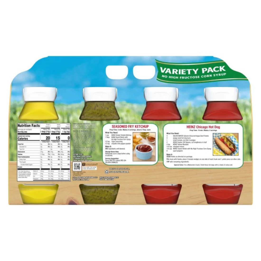 Heinz, Ketchup, Relish, Mustard Picnic Pack, 4-count