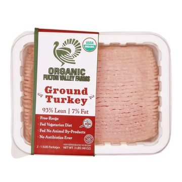 Fulton Valley Farms Organic Ground Turkey, 1.5 lbs, 2-count