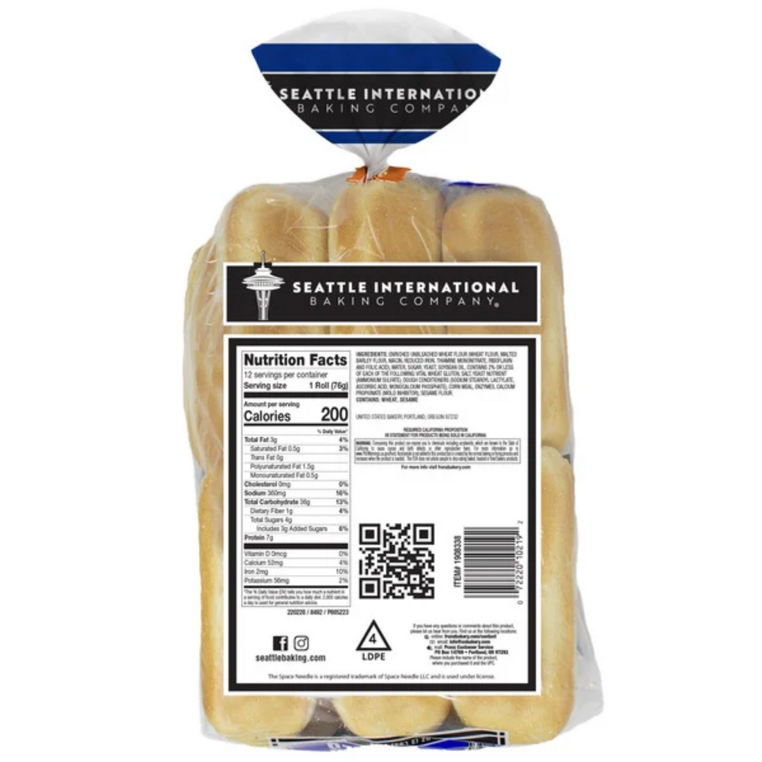 Seattle International Sandwich Rolls, 12 CT 32 oz