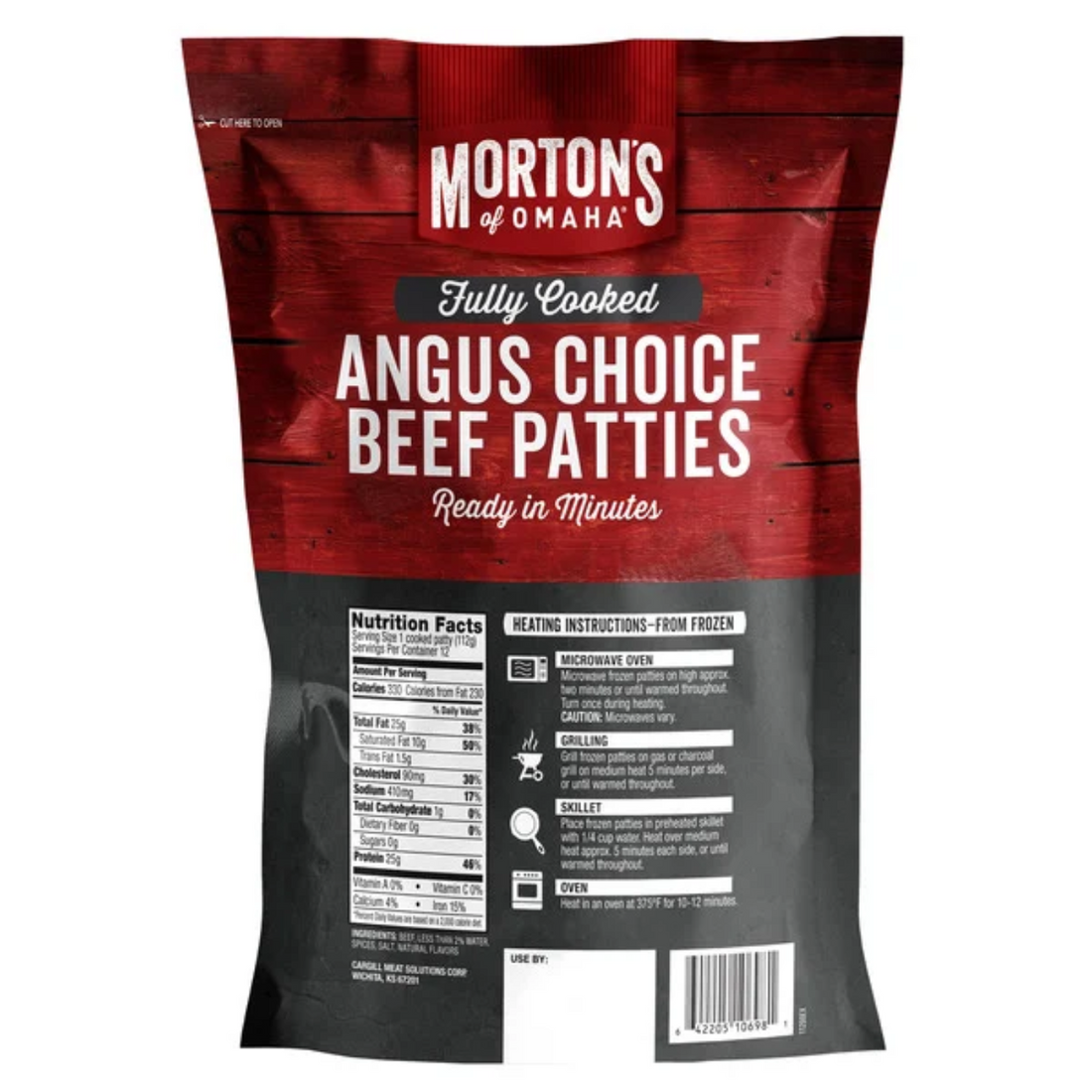Mortons Choice Angus Patties, 12-count