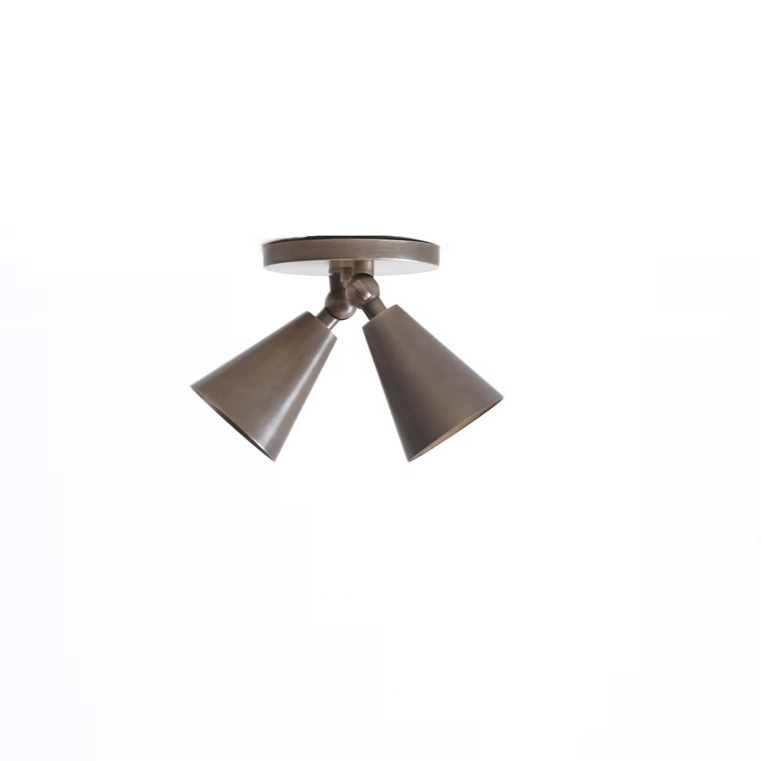 Mid-Century Italian Style Brass Wall Sconce – Dual Spotlight Design