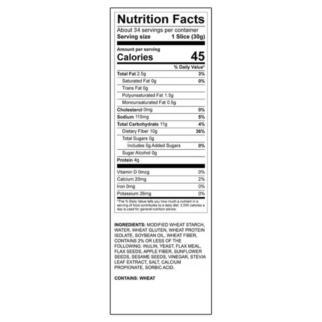 Inked Keto, Gray Wolf Keto Seeds Bread, 18 oz, 2-count
