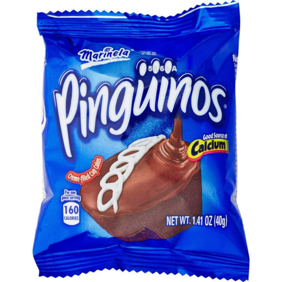 Marinela Pinguinos Cupcakes, Creme-Filled Chocolate, 1.41 oz, 24-count